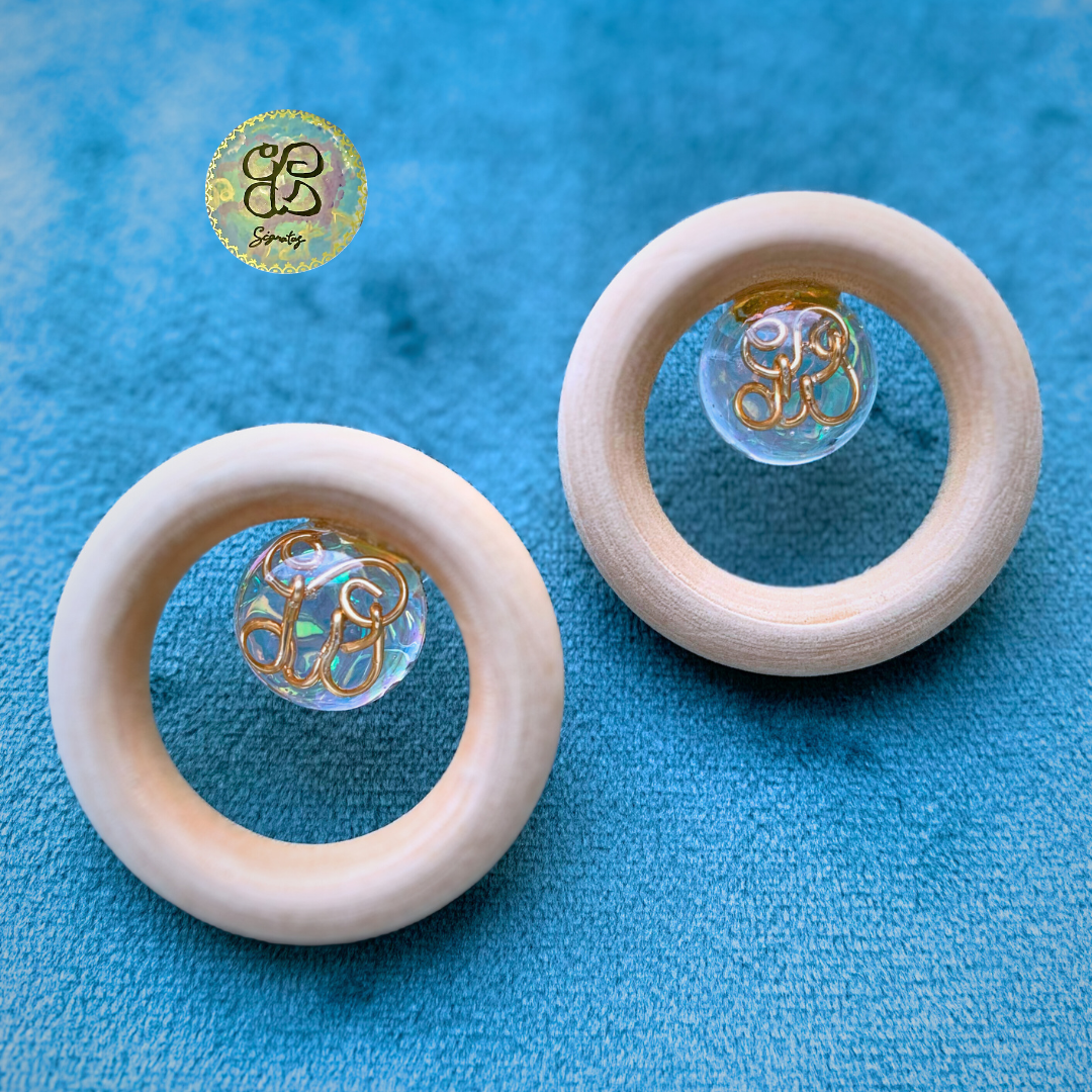 WOOD & TWINKLE aurora (Pierced earrings)